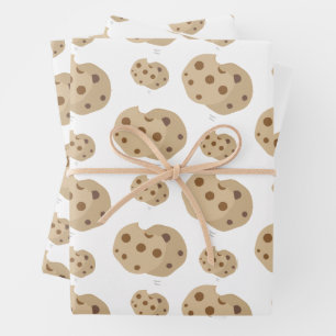 Feuille De Papier Cadeau Cookies de chips au chocolat