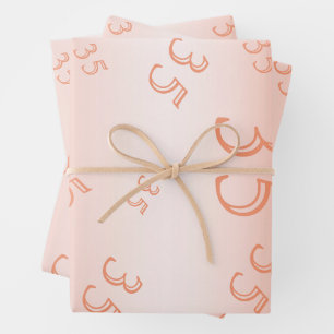 Feuille De Papier Cadeau  Coral Gem & Parties scintillant 35e anniversaire