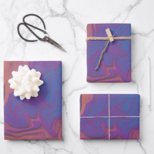 Feuille De Papier Cadeau Coucher de soleil Abstrait