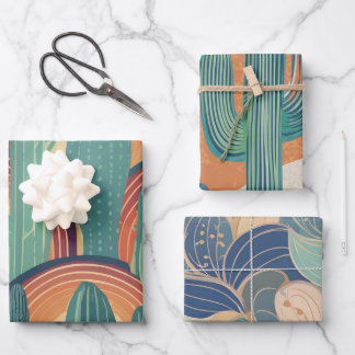Feuille De Papier Cadeau Couchers de soleil de sonoran