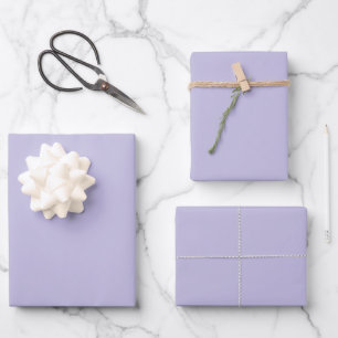 Feuille De Papier Cadeau Couleur claire en cuir massif pastel violet