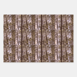 Feuille De Papier Cadeau Couleur par les arbres
