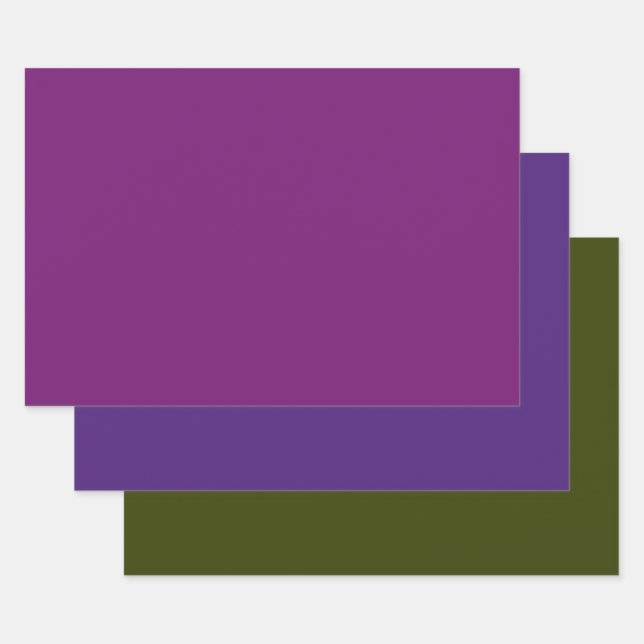 Feuille De Papier Cadeau couleur solide (Lot)