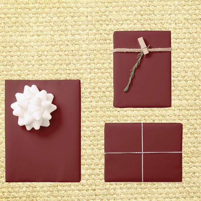 Feuille De Papier Cadeau Couleur solide de prune persane (Créateur téléchargé)