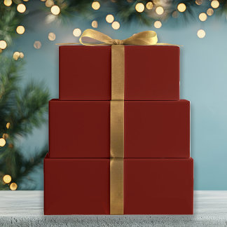 Feuille De Papier Cadeau Couleur solide du vin de Noël