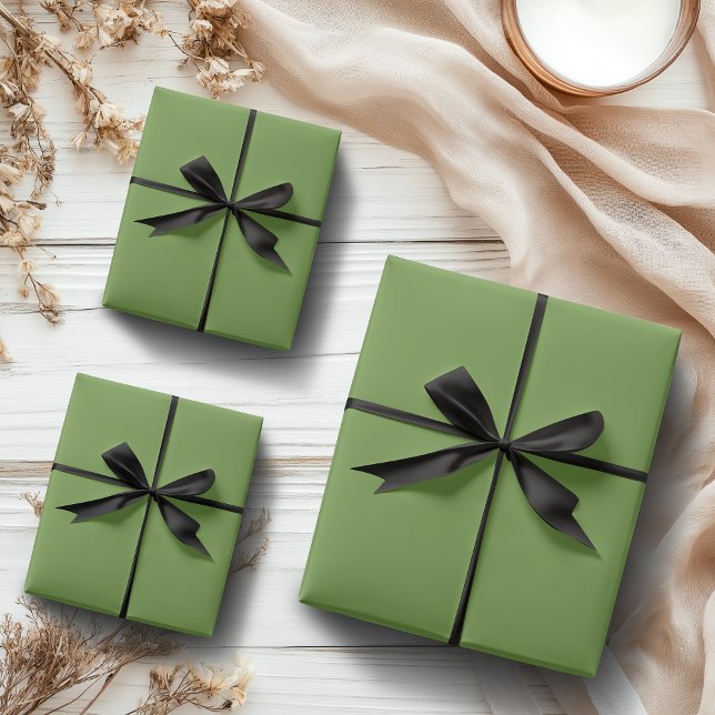 Feuille De Papier Cadeau Couleur solide Limeade | Classique | Élégant (Créateur téléchargé)