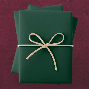 Feuille De Papier Cadeau Couleur solide vert foncé