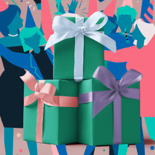 Feuille De Papier Cadeau Couleurs tendance - Jade Green Color - Solide