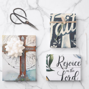 Feuille De Papier Cadeau Courage par la foi