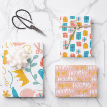 Couronne de cadeau adorable Hip Hip Hourra