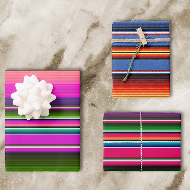 Feuille De Papier Cadeau Couverture mexicaine colorée Fiesta mexico (Créateur téléchargé)
