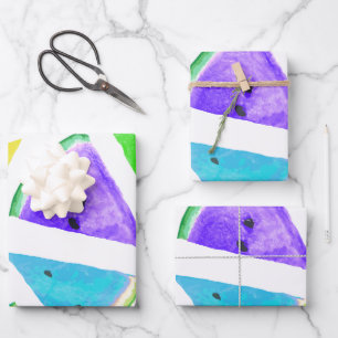 Feuille De Papier Cadeau Création du Motif de pastèque 6