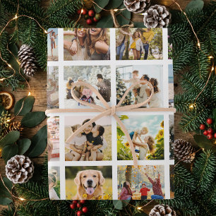 Feuille De Papier Cadeau Créez votre propre collage de 24 photos