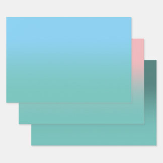 Feuille De Papier Cadeau Créez votre propre Ombre Turquoise Light