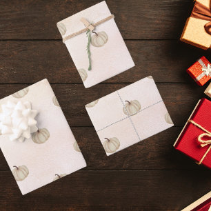 Feuille De Papier Cadeau Crème de citrouille rose gold rose automne