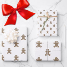 Cute 2 Names, Gingerbread Man Pattern 3 Sheets