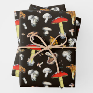 Feuille De Papier Cadeau Cute Cottagecore Forêt Champignons