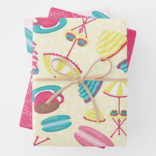 Feuille De Papier Cadeau Cute Paris Motif