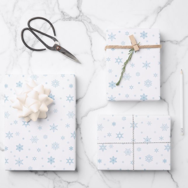 Feuille De Papier Cadeau Cute Petite Flèche Bleue (Recto)