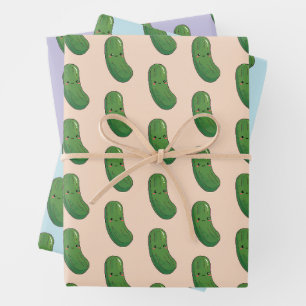 Feuille De Papier Cadeau Cute Pickle