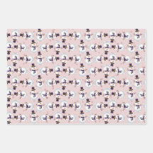 Cute Snowman sur Bink, Blue et Green Arrière - pla