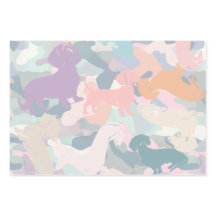 Dachshund, Pit Bull Et Shiba Inu Camo Motif
