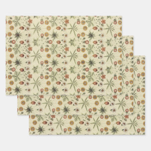 Feuille De Papier Cadeau Daisy de William Morris, Fleurs victoriennes Vinta