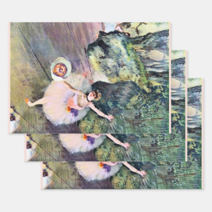 Feuille De Papier Cadeau Danseuse au bouquet de fleurs par Edgar Degas