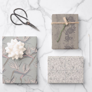 Feuille De Papier Cadeau Dashing Groom Set C, Tropical Romance Enveloppemen