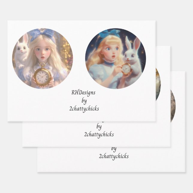 Feuille De Papier Cadeau Découpage 12inch Rounds Fantasyland Wonderland (Lot)