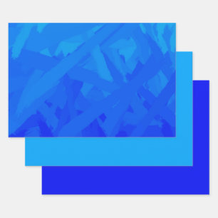 Feuille De Papier Cadeau Dégradé bleu Abstrait