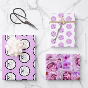 Feuille De Papier Cadeau Dernière swing avant la bague Mariage Pickleball