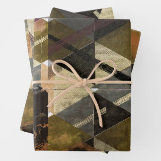 Feuille De Papier Cadeau design abstrait moderne