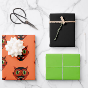 Feuille De Papier Cadeau Diable vintage