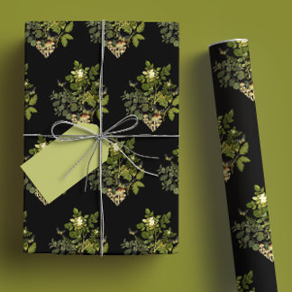 Feuille De Papier Cadeau Diamant botanique Moody Forest Glam
