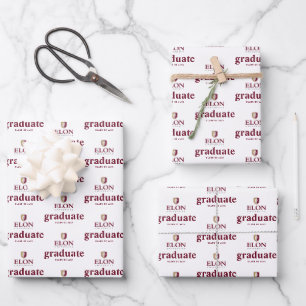Feuille De Papier Cadeau Diplôme de l'Université Elon