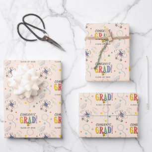 Feuille De Papier Cadeau Diplôme Peanuts Snoopy Woodstock