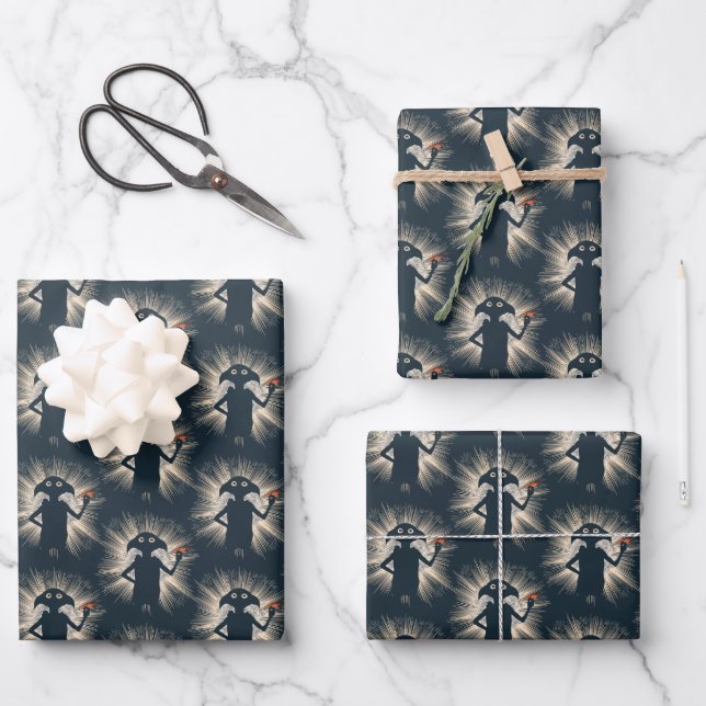 Feuille De Papier Cadeau Dobby Casting Magic (Recto)