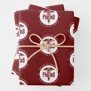 Feuille De Papier Cadeau Docteur en pharmacie PharmD sur mesure