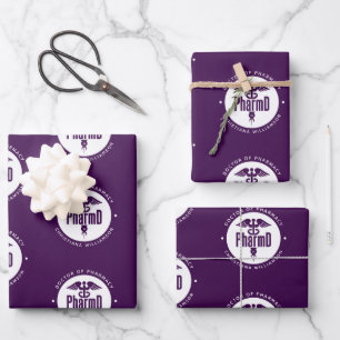 Feuille De Papier Cadeau Docteur en pharmacie PharmD sur mesure