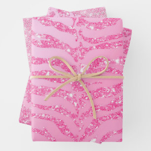 Feuille De Papier Cadeau Dolly Pink et Glam