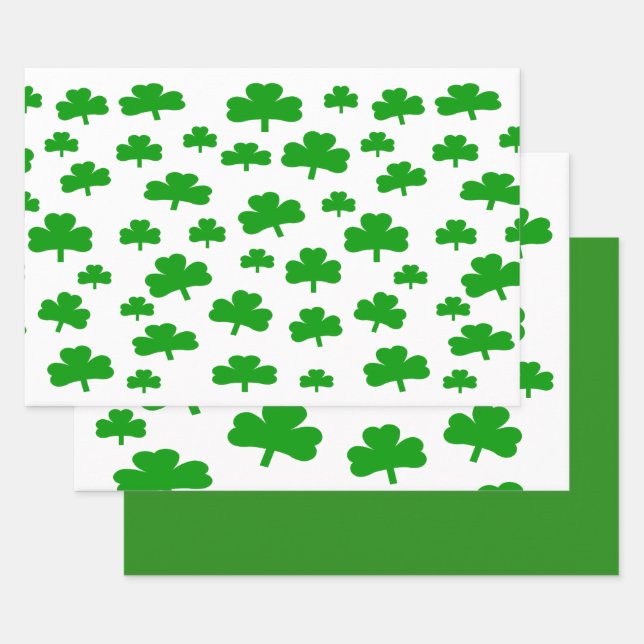 Feuille De Papier Cadeau Domaine de Shamrock (Lot)
