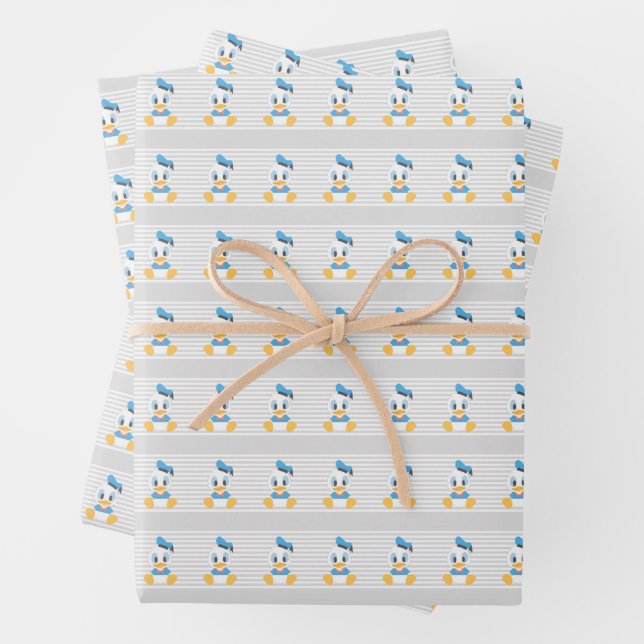 Feuille De Papier Cadeau Donald Duck | Baby Donald (En situation)