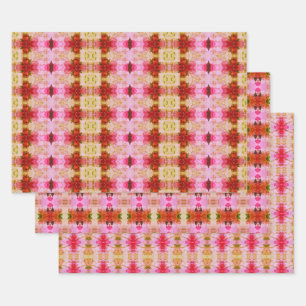 Feuille De Papier Cadeau Doublure Ou Doublure De Douche Rose Et Jaune