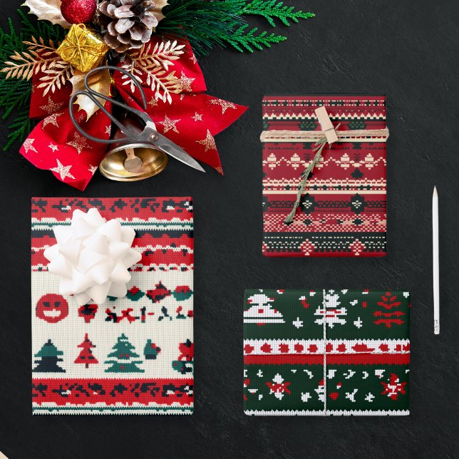 Feuille De Papier Cadeau Douleur de Noël moche (Créateur téléchargé)