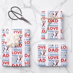Feuille De Papier Cadeau Dr. Seuss Je t'aime tellement papa tu vois