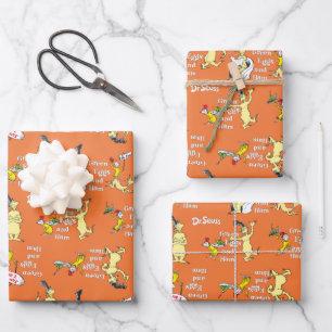Feuille De Papier Cadeau Dr. Seuss Les Œufs verts au jambon Motif de person