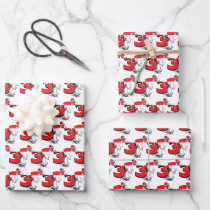 Feuille De Papier Cadeau Dr. Seuss - Personnages Anniversaire Enfants