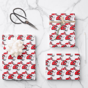 Feuille De Papier Cadeau Dr. Seuss - Personnages Anniversaire Enfants