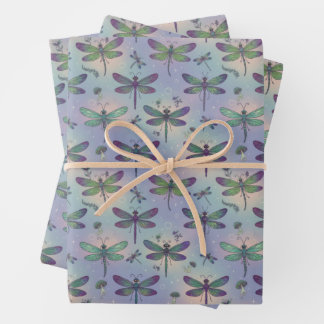 Feuille De Papier Cadeau Dragonfly Pattern